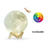 3D Light Print Rechargeable Moon Lamp