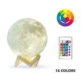 3D Print Moon Lamp Colorful Change