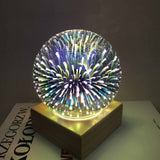 3D Glass Magic Light Usb Creative Home Decoration Night Light