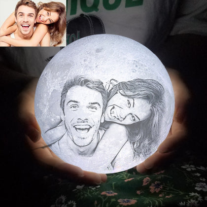 Customized Photo 3D Moon Lamp
