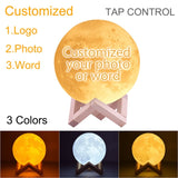 Customized Photo 3D Moon Lamp