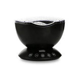 LED Night Light Projector Ocean Wave Starry Sky Music Novelty Lamp For Baby Children with Remote Control USB Night Lamp